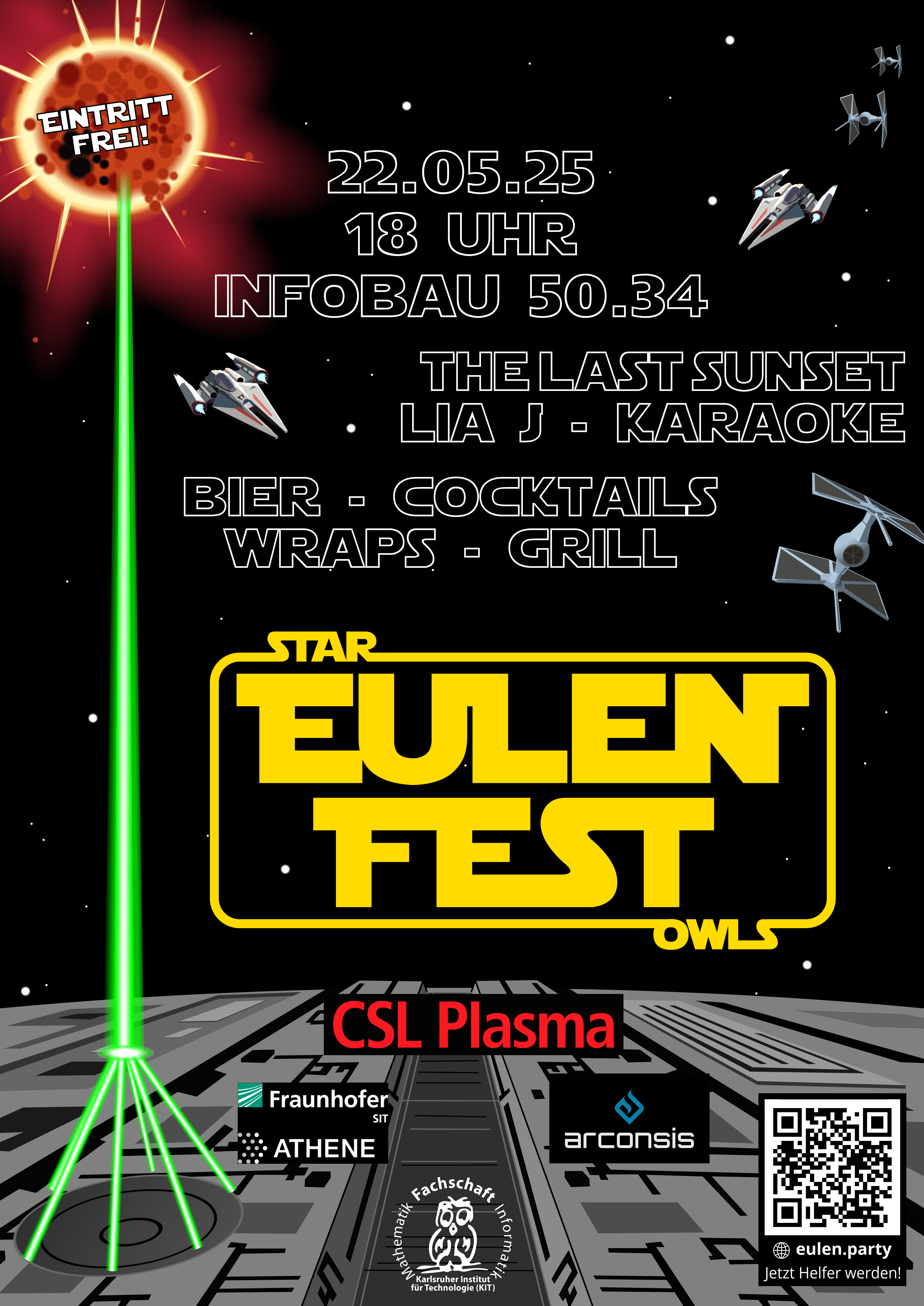 Eulenfest 2025, 22.05.25, 18:00, Infobau 50.34, Eintritt frei